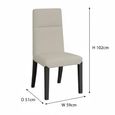 Enterprise Grey Marble Dining Set - Venezia Cream Leather High Back Dining Chair