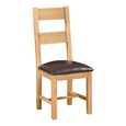 Curve Dining Set - Extending 6-8 Seater - 140cm-180cm - Oak - 4 Ladder Back Dining Chair