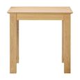 Arlington Dining Set - 4 Seater - 80cm - Oak - with 4 Slatted Back Dining Chairs