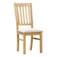 Arlington Dining Set - 4 Seater - 80cm - Oak - with 4 Slatted Back Dining Chairs