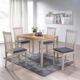 Clearance - Altona Dining Set - 4 Seater - 110cm - Oak and Grey - FSS16530