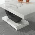 Madrid Dining Set - 6-8 Seater - 160cm-180cm - White Marble - Cadiz Dining Chairs - Grey Leather