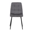 Axel Oval Dining Set - 6 Seater - 160cm - with 2 Grey Chairs and 1 Bench - Black Fluted