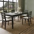 Barwick Dining Set - 180cm - 6 Seater - Charcoal - 6 Chairs