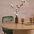 Axel Dining Set - 120cm - 4 Seater - Round - Fluted - Oak - 4 Chair