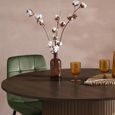 Axel Dining Set - 120cm - 4 Seater - Round - Fluted - Walnut - 4 Chair