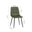 Axel Dining Set - 160cm - 6 Seater - Oval - Fluted - Oak - 4 Chair