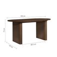Axel Dining Set - 160cm - 6 Seater - Oval - Fluted - Walnut - 4 Chair
