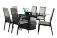 Versilia Extending Dining Set - 6-8 Seater - 160-210cm - Black