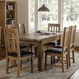 Astoria Oak Extending Dining Set - 140cm-180cm - 4-6 Seater