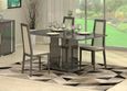 Augusta Grey Oak Effect Extending Dining Set with 4 Wooden Chair