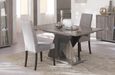 Bagni Extending Dining Set with 4 Fabric Dining Chair