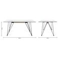 Miro Glass Dining Table Set - 6 Seater - 160cm - 6 Seurat Grey Velvet Chairs