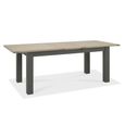 Oakham Scandi Oak Extending Dining Table Set - 6-8 Seater - 180cm-225cm - 6 Eriksen Grey Velvet Chairs