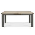 Oakham Scandi Oak Extending Dining Table Set - 6-8 Seater - 180cm-225cm - 6 Eriksen Grey Velvet Chairs