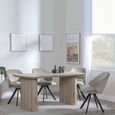 Bern Fluted Dining Set - 6 Seater - 160cm - Oak - Ion Swivel Dining Chairs - Beige Velvet Fabric
