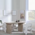 Bern Fluted Dining Set - 6 Seater - 160cm - Oak - Kiefer Dining Chairs - Cream Boucle Fabric