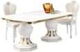 Betty White Italian Extending Dining Set with 2 Giglio Chairs