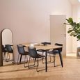 Cadiz Dining Set - 4 Seater - 160cm - Oak - with Black Vintage Dining Chair 