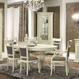 Treviso Dining Set - 6-10 Seater - 160cm-240cm - Oval - Extending - with 4 Chairs and 2 Armchairs - White Ash