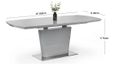 Como Extending Dining Set - 160cm-200cm - 2-4 Seater - 4 Cantilever Chairs - Grey Gloss