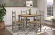 Corona Grey Mexican Pine Dining Set - 118cm