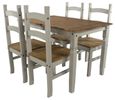 Corona Grey Mexican Pine Dining Set - 150cm
