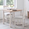 Coxmoor Dining Set - 75cm - 2 Seater - 2 Chairs - Ivory