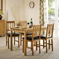 Coxmoor Dining Set - 118cm - 4 Seater - 4 Chairs - Oak