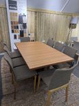 Extending Dining Set - Walnut - 6-10 Seater - 176cm-276cm with 8 Chairs - SM63/SM37 EX Display