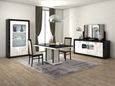 Enna Black and White Dining Set with 4 Chair