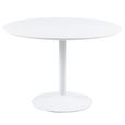 Ibiza Round Dining Set - 4 Seater - 110cm - White - with 4 Ida Spindle Dining Chairs