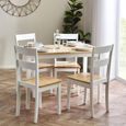 Linwood Dining Set - 114cm - 4 Seater - White Painted