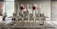 Elite Dining Set - Extending - with Capitonne Dining Chairs - Sand Birch