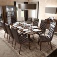 Roma Dining Set - Butterfly Extending - Walnut - with Capitonne Leather Chairs - Variant Available