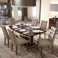 Roma Dining Set - Butterfly Extending - Walnut - with Dama Leather Chairs - Variant Available