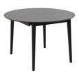 Montreux Round Dining Set - 4 Seater - 115cm - Black - with 4 Ida Spindle Dining Chairs