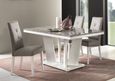 Naro Dining Set with 4 Fabric Chair