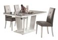 Naro Dining Set with 4 Fabric Chair