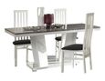 Naro Dining Set with 4 Slatted Back Chair