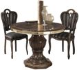 New Venus Walnut Italian Round Dining Set with 2 Giglio Chairs
