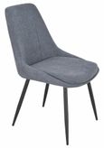 Palma Oak Oval Dining Set - Darwin Dark Grey Fabric Dining Chair