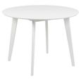 Roxby Round Dining Set - 4 Seater - 105cm - White