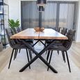 Toulon Dining Set - Natural Oak - 6 Seater - 200cm - 6 Middelfart Chairs