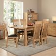 Treviso Extending Dining Set - 6 Seater - 180cm-250cm - Oak