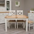 Deluxe Painted Extending Dining Set - Cross Back Chairs