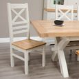 Deluxe Painted Extending Dining Set - Cross Back Chairs