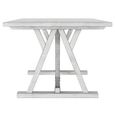 Clearance - Farmhouse White Mango Wood 8 Seater Dining Table - Brand New Item