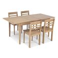 Wadsworth Oak 4-6 Seater Extending Dining Table - 120cm-160cm