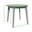 Scandic Dining Table - 2 Seater - Round - 95cm - Oak